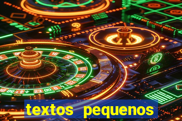 textos pequenos para alfabetizar